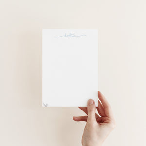 Playful Script Notepad (Blue)