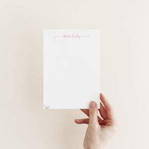 Playful Script Notepad (Pink)