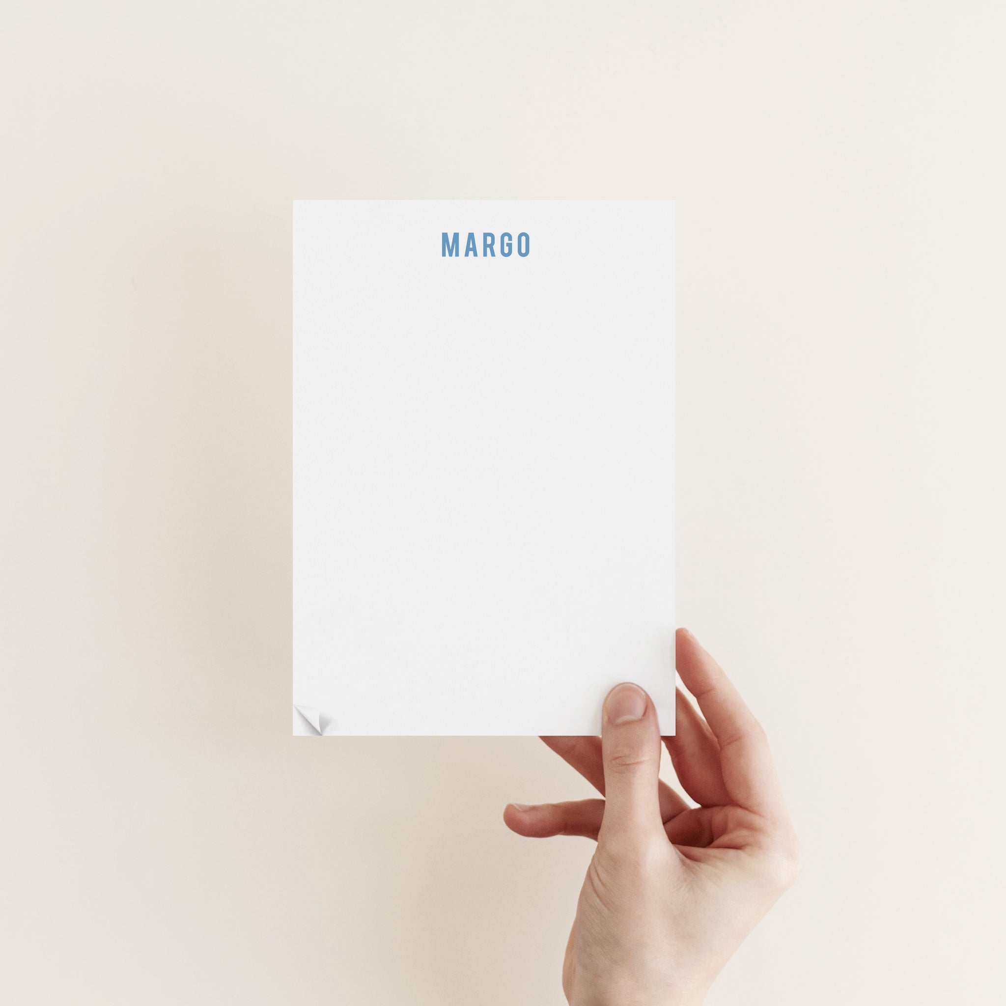 Bold Type Notepad (Blue)