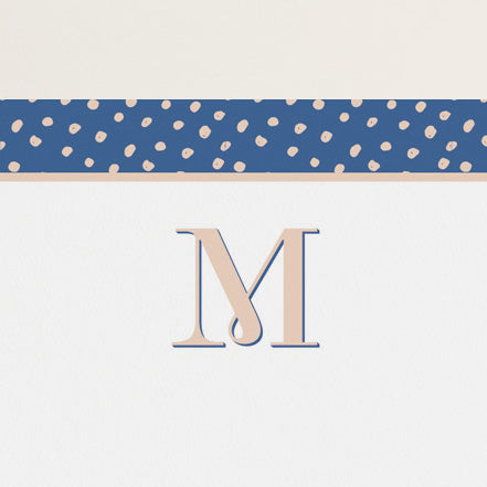 Polka Dot Initial Notepad