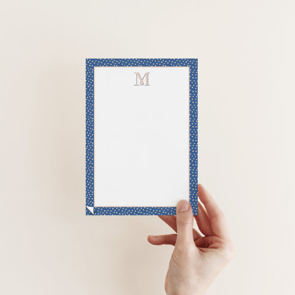 Polka Dot Initial Notepad