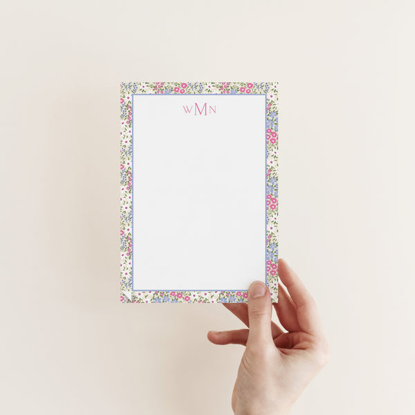 Spring Floral Border Notepad