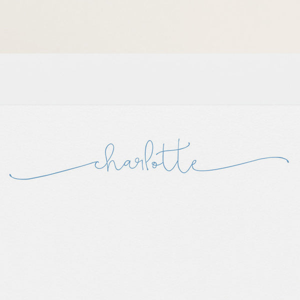 Playful Script Stationery (Blue)