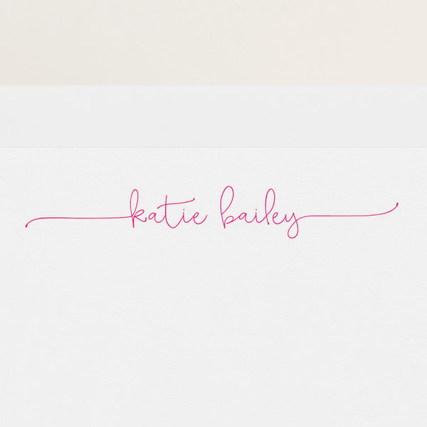 Playful Script Stationery (Pink)