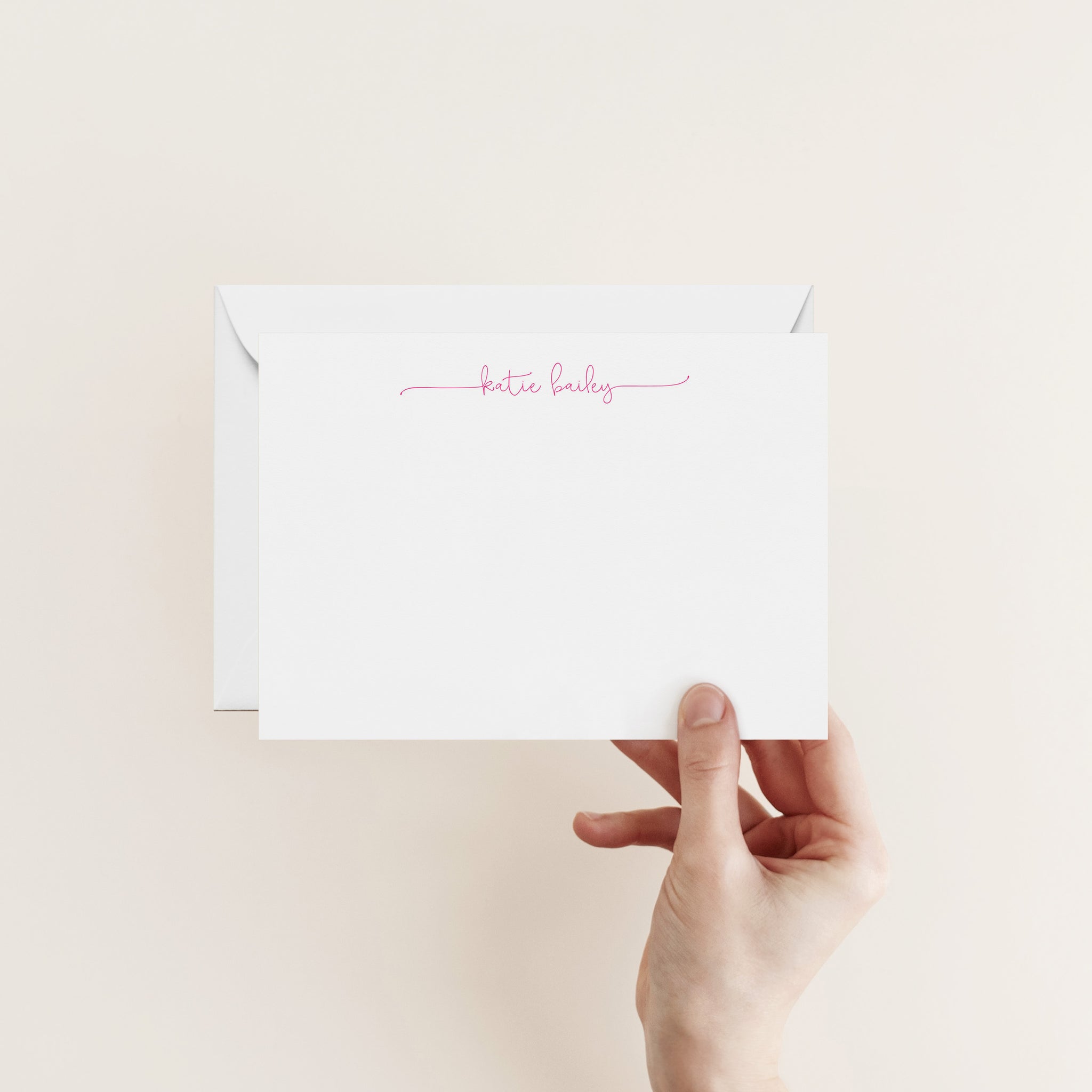 Playful Script Stationery (Pink)