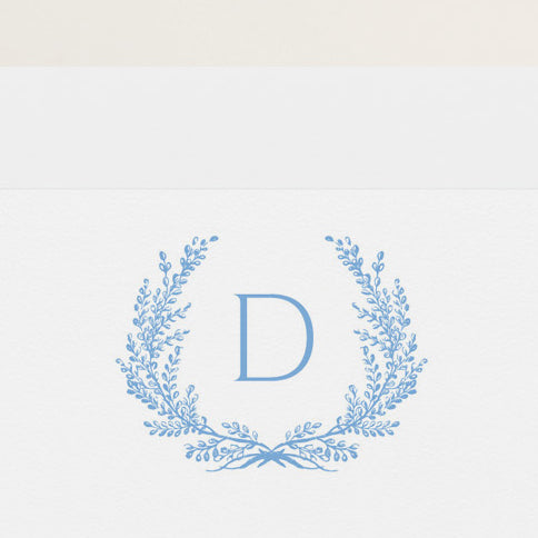 Blue Laurel Stationery