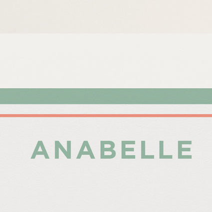 Green Double Border Stationery