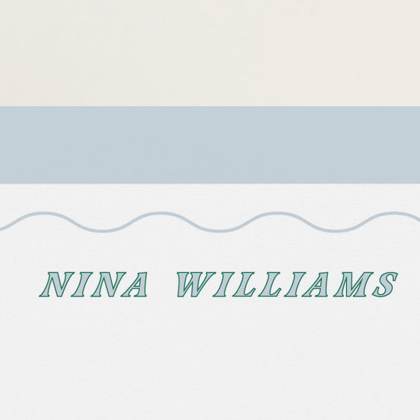 Wavy Border Stationery