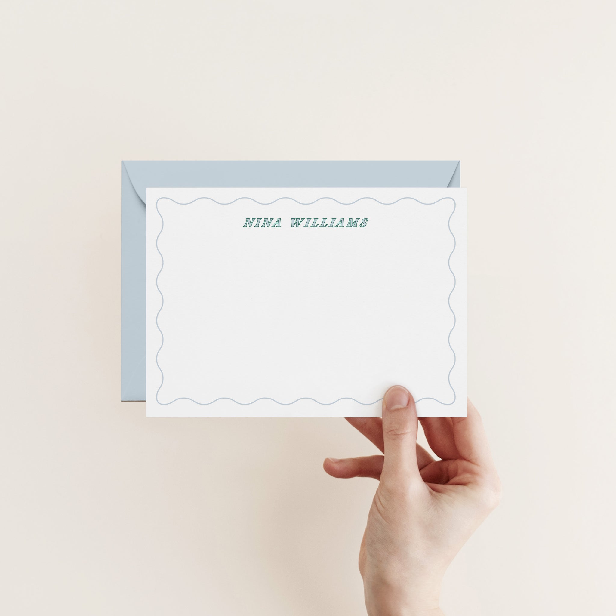 Wavy Border Stationery