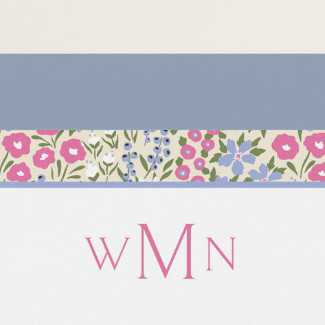 Spring Floral Border Stationery